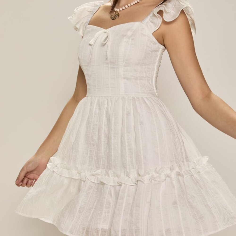 Francesca's Lucille Ruffle Tiered Mini Dress
